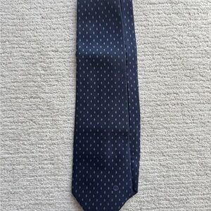 Dunhill Navy Pink Polka Dot Tie (100% silk)